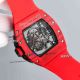 Richard Mille RM 061 Yohan Blake red Carbon Fiber rubber Strap Replica Watch (8)_th.jpg